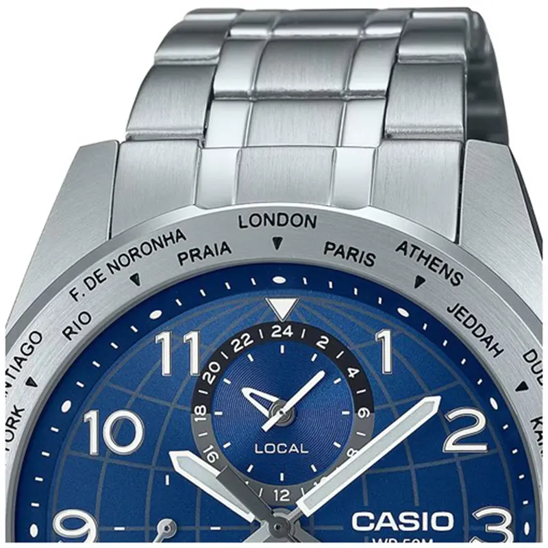 Casio Enticer Standard Blue Dial Men's Watch- MTP-W500D-2AV